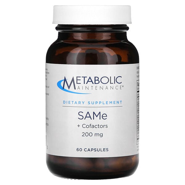 Metabolic Maintenance, S-腺苷甲硫氨酸加輔因數，200毫克，60粒膠囊