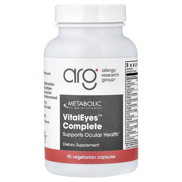Metabolic Maintenance, VitalEyes™ 컴플리트, 베지 캡슐 90정