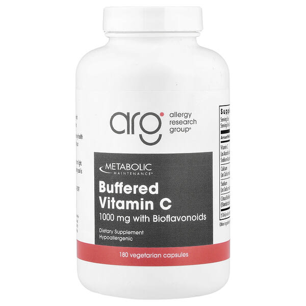Metabolic Maintenance, 바이오플라보노이드 함유 완충형 비타민C, 베지 캡슐 180정