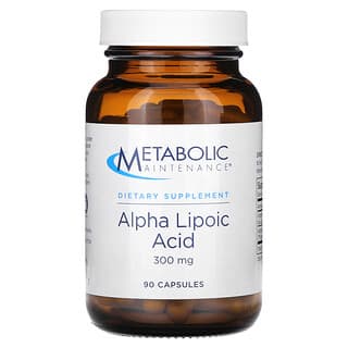Metabolic Maintenance, Acide alpha-lipoïque, 300 mg, 90 capsules