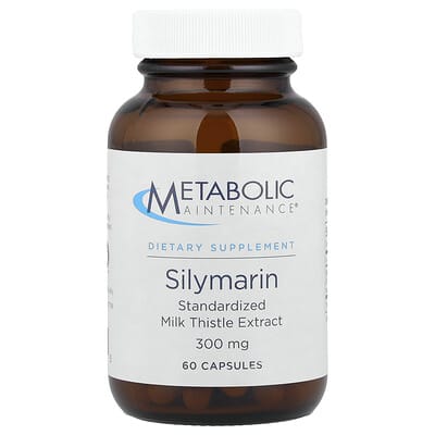 Metabolic Maintenance, Silymarin, Standardized Milk Thistle Extract, 300 mg, 60 Tablets