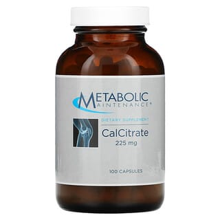 Metabolic Maintenance, CalCitrat, 225 mg, 100 Kapseln