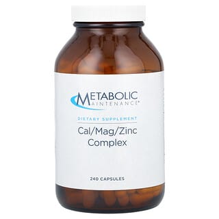 Metabolic Maintenance, Complejo de calcio, magnesio y zinc, 240 cápsulas