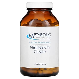 Metabolic Maintenance, Magnesium Citrate, 240 Capsules