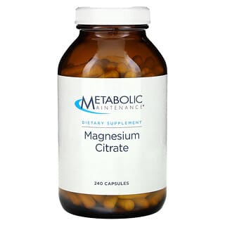 Metabolic Maintenance, Citrato de Magnésio, 250 Cápsulas