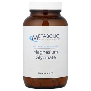 Metabolic Maintenance, Glicinato de magnesio, 180 Cápsulas