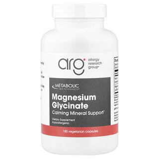 Metabolic Maintenance, глицинат магния, 180 вегетарианских капсул