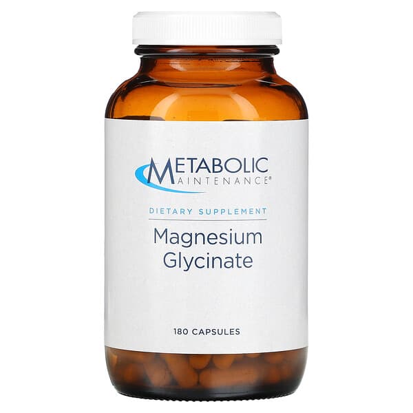 Metabolic Maintenance, Glycinate de magnésium, 180 capsules