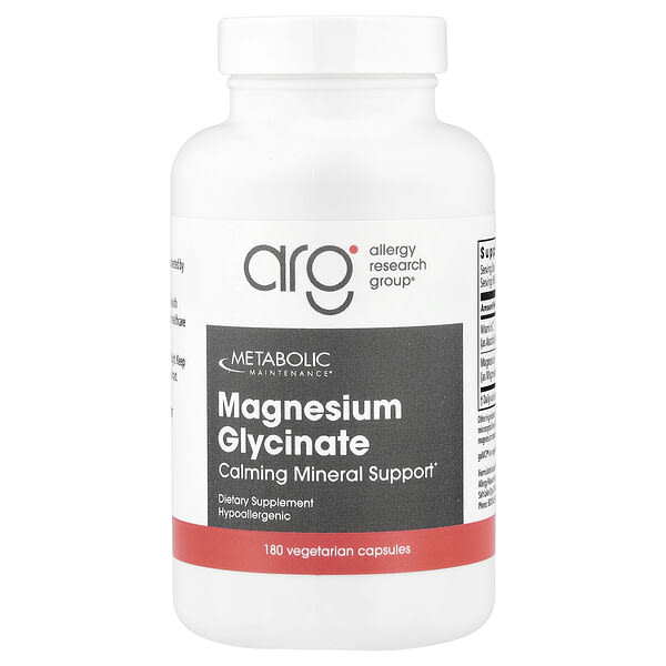 Metabolic Maintenance, Magnesium Glycinate, 180 Vegetarian Capsules — product photo 1