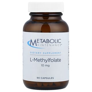 Metabolic Maintenance, L-Metilfolato, 10 mg, 90 cápsulas