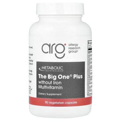 Metabolic Maintenance, The Big One® Plus, Without Iron Multivitamin, 90 Vegetarian Capsules