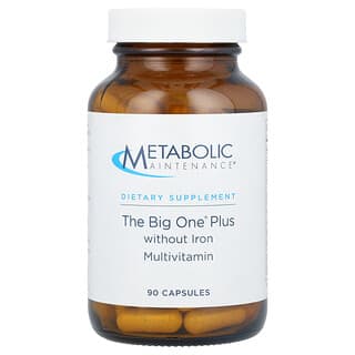 ميتابوليكا مانتينانس‏, The Big One Plus ، بدون فيتامينات متعددة ، 90 كبسولة