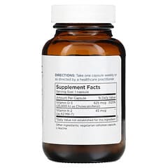 Metabolic Maintenance, Vitamin D-3 with Vitamin K2 MK-7, 25,000 IU, 60 Capsules
