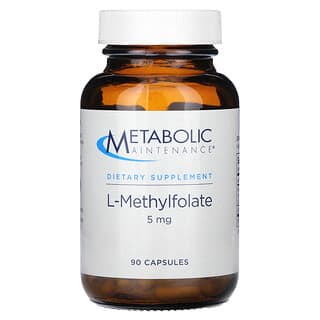 Metabolic Maintenance, L-metilfolato, 5 mg, 90 cápsulas