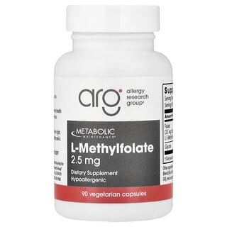 Metabolic Maintenance, l-메틸엽산, 2.5mg, 캡슐 90정