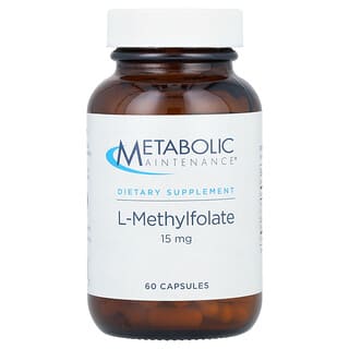 Metabolic Maintenance, L-metilfolato, 15 mg, 60 cápsulas