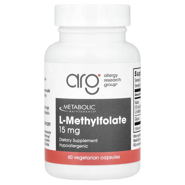 Metabolic Maintenance, l-메틸엽산, 15mg, 베지 캡슐 60정
