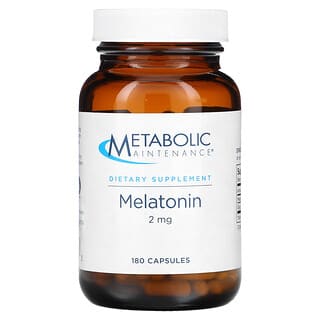 Metabolic Maintenance‏, "מלטונין, 2 מ""ג, 180 כמוסות."