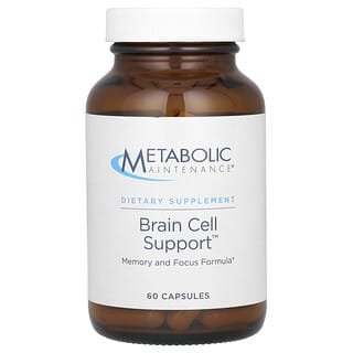 Metabolic Maintenance, Brain Cell Support, Suplemento para reforzar las células cerebrales, 60 cápsulas