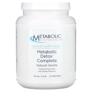 Metabolic Maintenance, Détox métabolique complet, Vanille naturelle, 1,05 kg