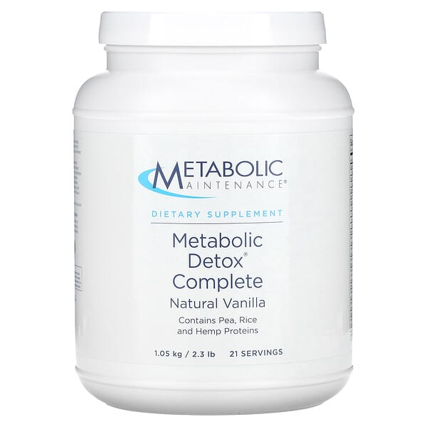 Metabolic Maintenance Metabolic Detox Complete, Natural Vanilla, 2.3 lb (1.05 kg)