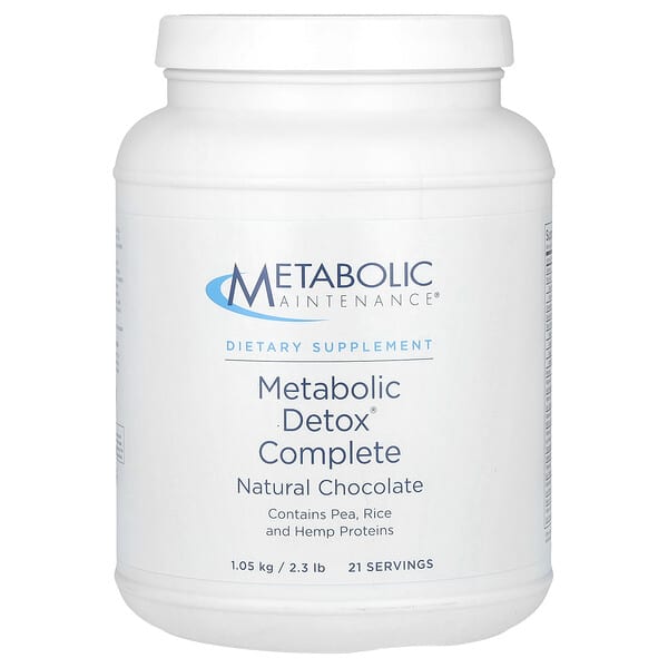 Metabolic Maintenance Metabolic Detox Complete, Natural Chocolate, 2.3 lb (1.05 kg)
