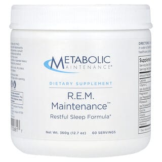 Metabolic Maintenance, R.E.M. Maintenance，天然促進睡眠，12.7盎司（360克）
