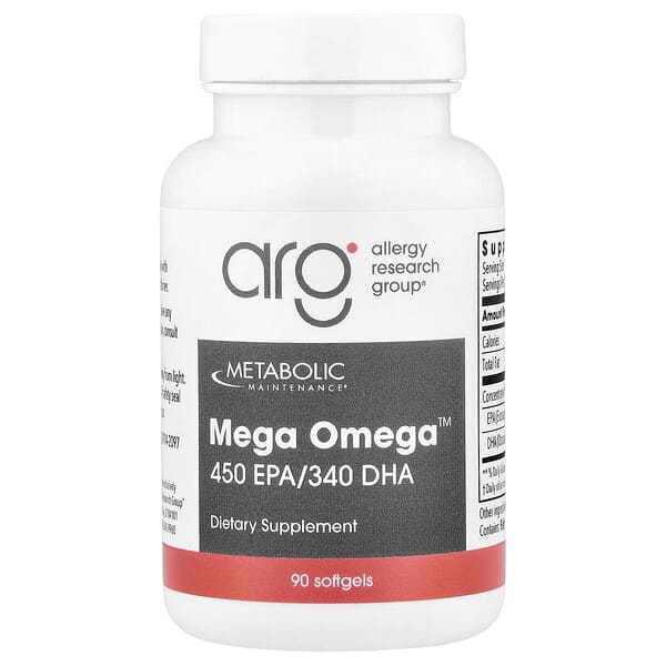 ميتابوليكا مانتينانس‏, Mega Omega ™ ، 90 كبسولة هلامية (1،000 ملجم لكل كبسولة هلامية)