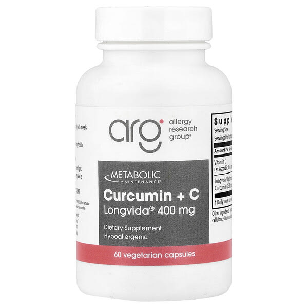 Curcumin + C, 60 Vegetarian Capsules