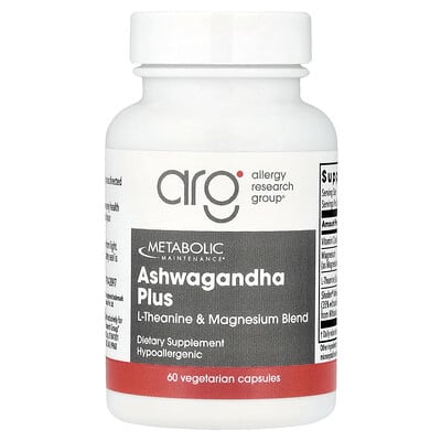 Metabolic Maintenance, Ashwagandha+, L-Theanine & Magnesium Blend, 60 Vegetarian Capsules