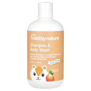 Mild By Nature, Shampoo e Sabonete Líquido para Bebês, Sem Lágrimas, Pêssego, 380 ml (12,85 fl oz)