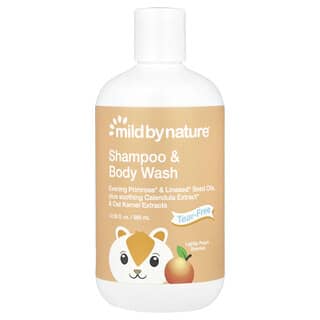 Mild By Nature, Tear-Free Baby Shampoo & Body Wash, Babyshampoo und -waschlotion tränenfrei, Pfirsich, 380 ml (12,85 fl. oz.)