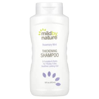 Mild By Nature, Zwiększający objętość szampon z kompleksem witamin z grupy B i biotyną, Rosemary Mint, 473 ml