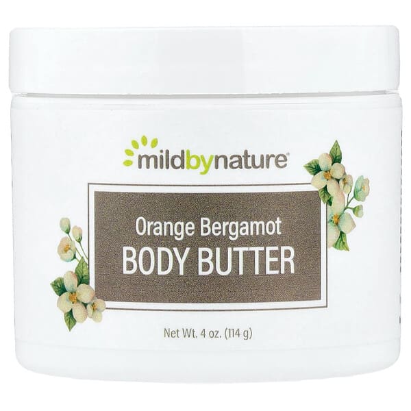 Mild By Nature, 오렌지 베르가모트 바디 버터, 114g(4oz)