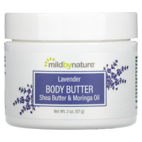 Mild By Nature, Lavender Body Butter, Körperbutter mit Lavendel, 57 g (2 oz.)