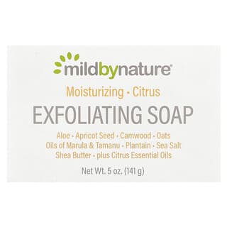 Mild By Nature, Pain de savon exfoliant, Agrumes, 141 g