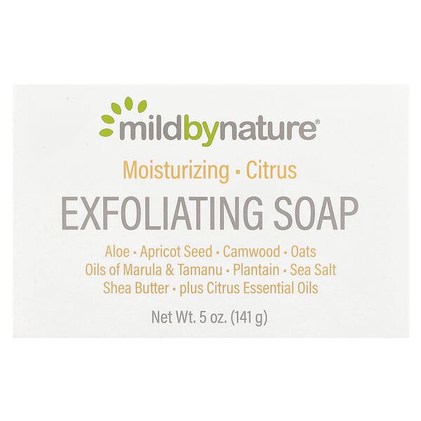 Mild By Nature, 익스폴리에이팅 비누 바, 시트러스, 141g(5oz)