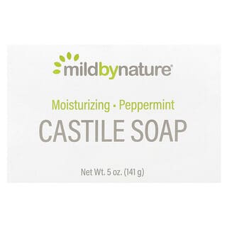 Mild By Nature, кастильское кусковое мыло, с ароматом перечной мяты, 141 г (5 унций)