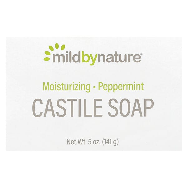 Mild By Nature, 카스티야 고체 비누, 페퍼민트, 141g (5oz)