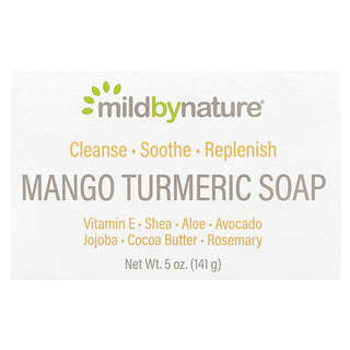 Mild By Nature, Pain de savon à la mangue et au curcuma, 141 g
