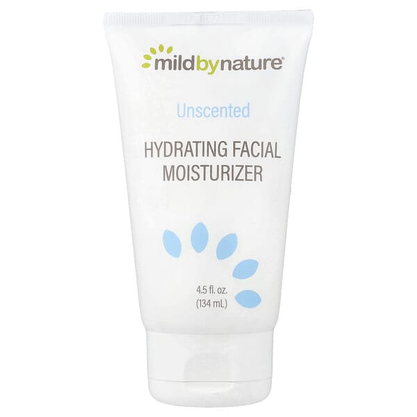 Mild By Nature, Hydrating Facial Moisturizer, Unscented, 4.5 fl oz (134 mL)