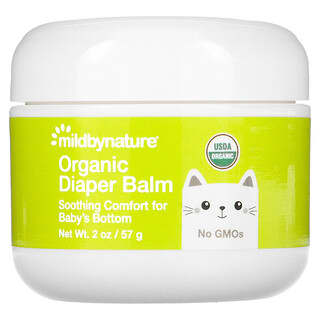 Mild By Nature, Bálsamo orgánico para la dermatitis del pañal, 57 g (2 oz)