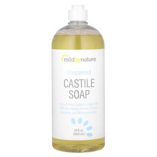 Mild By Nature, Unscented Castile Soap, duftneutrale Olivenölseife, 1.005 ml (34 fl. oz.)