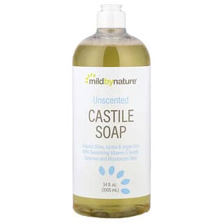 Mild By Nature‏, סבון מוצק על בסיס שמן זית, ללא בישום, 1,005 מ"ל (34 אונקיות נוזל)