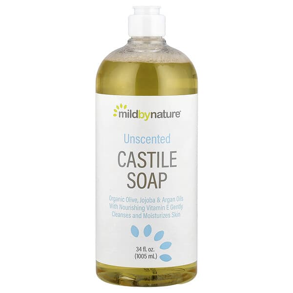 Mild By Nature, Castile Soap, Unscented , 34 fl oz (1,005 ml)