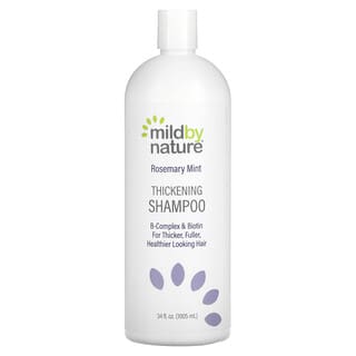 Mild By Nature, Thickening Shampoo, B-Complex & Biotin, Rosemary Mint, 34 fl oz (1005 ml)