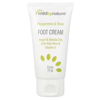 Mild By Nature, Crema piedi menta e burro di karité con oli di argan e marula, 71 g