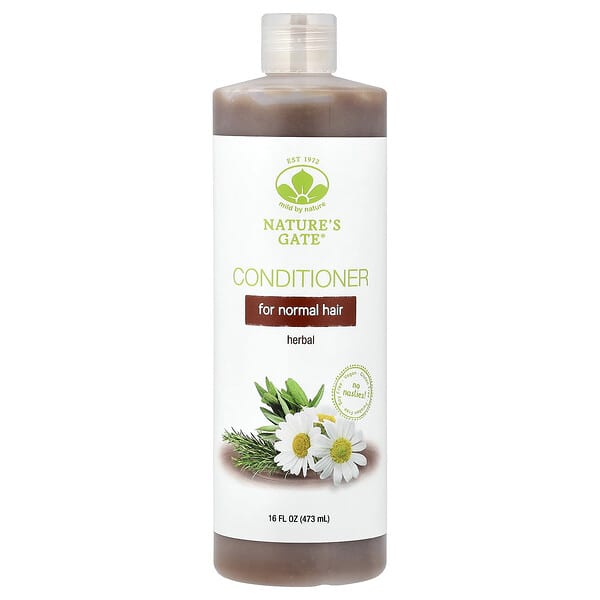 Mild By Nature, (Nature's Gate), 허브 컨디셔너, 정상 모발용, 473ml(16fl oz)