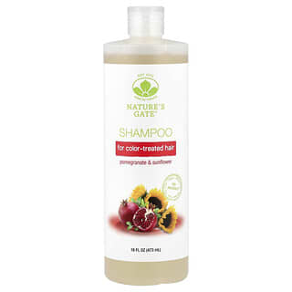 Mild By Nature, Nature's Gate, Shampooing à la grenade et au tournesol pour cheveux colorés, 473 ml