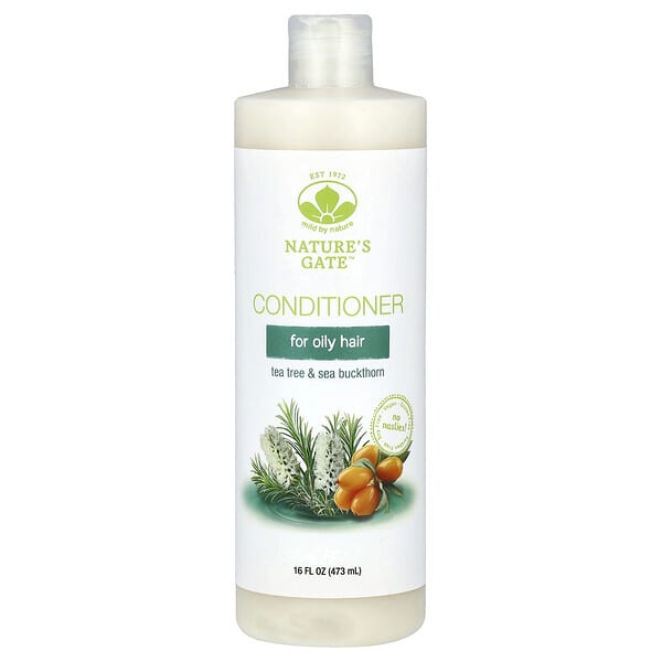 Mild By Nature, (Nature's Gate), 티트리 & 산자나무 컨디셔너, 지성 모발용, 473ml(16fl oz)